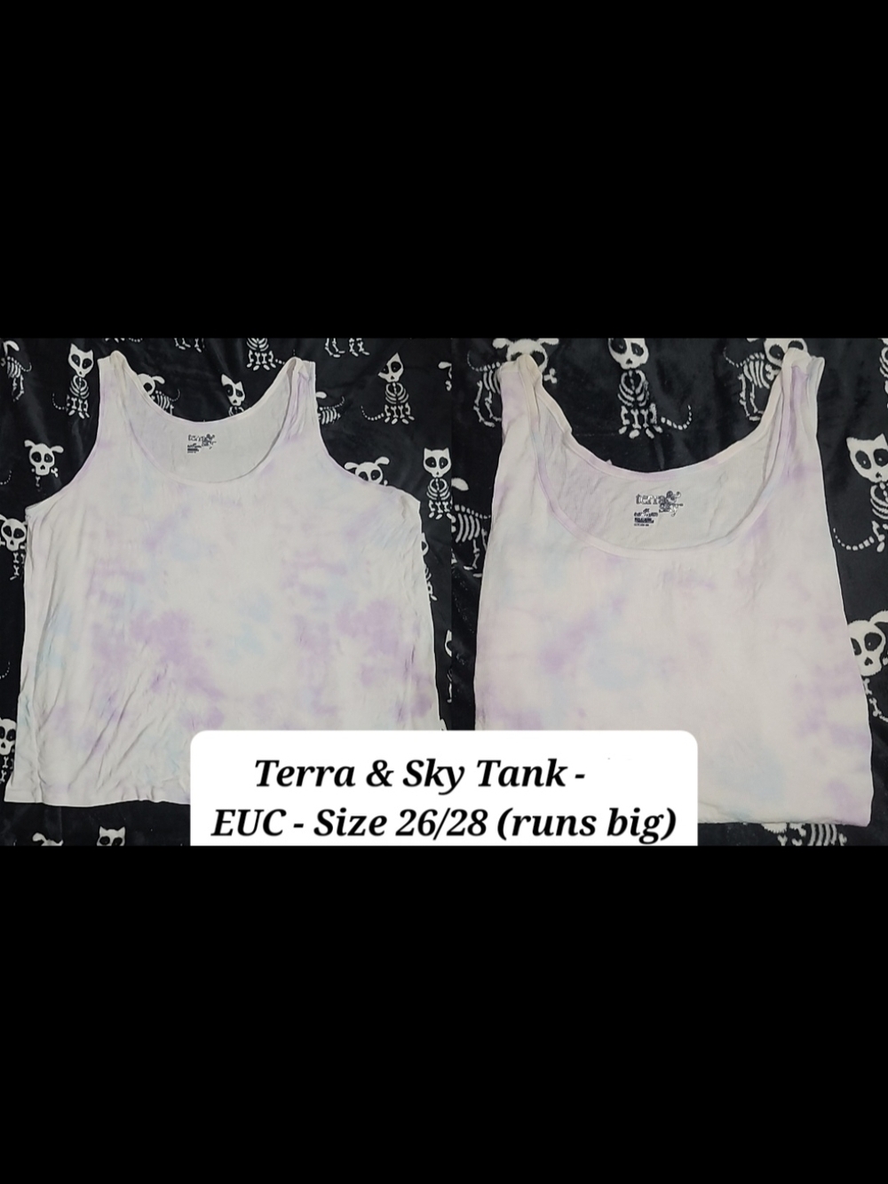 Terra & Sky Pastel Lavender Tie-Dye Tank Top - Women's
